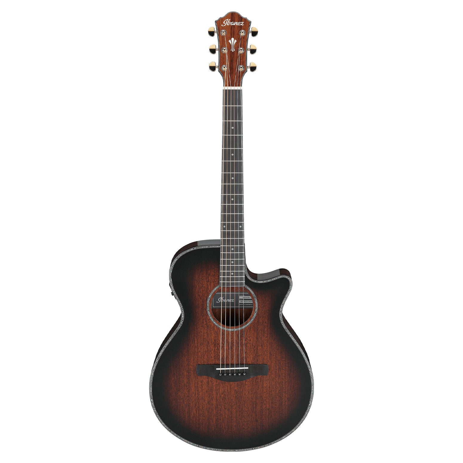 Ibanez - AEG74-MHS Mahogany Sunburst High Gloss - Musik Utan Gränser 