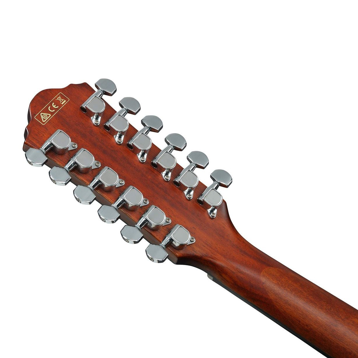 Ibanez - AEG5012-BKH Black High Gloss 12-strängad - Musik Utan Gränser 