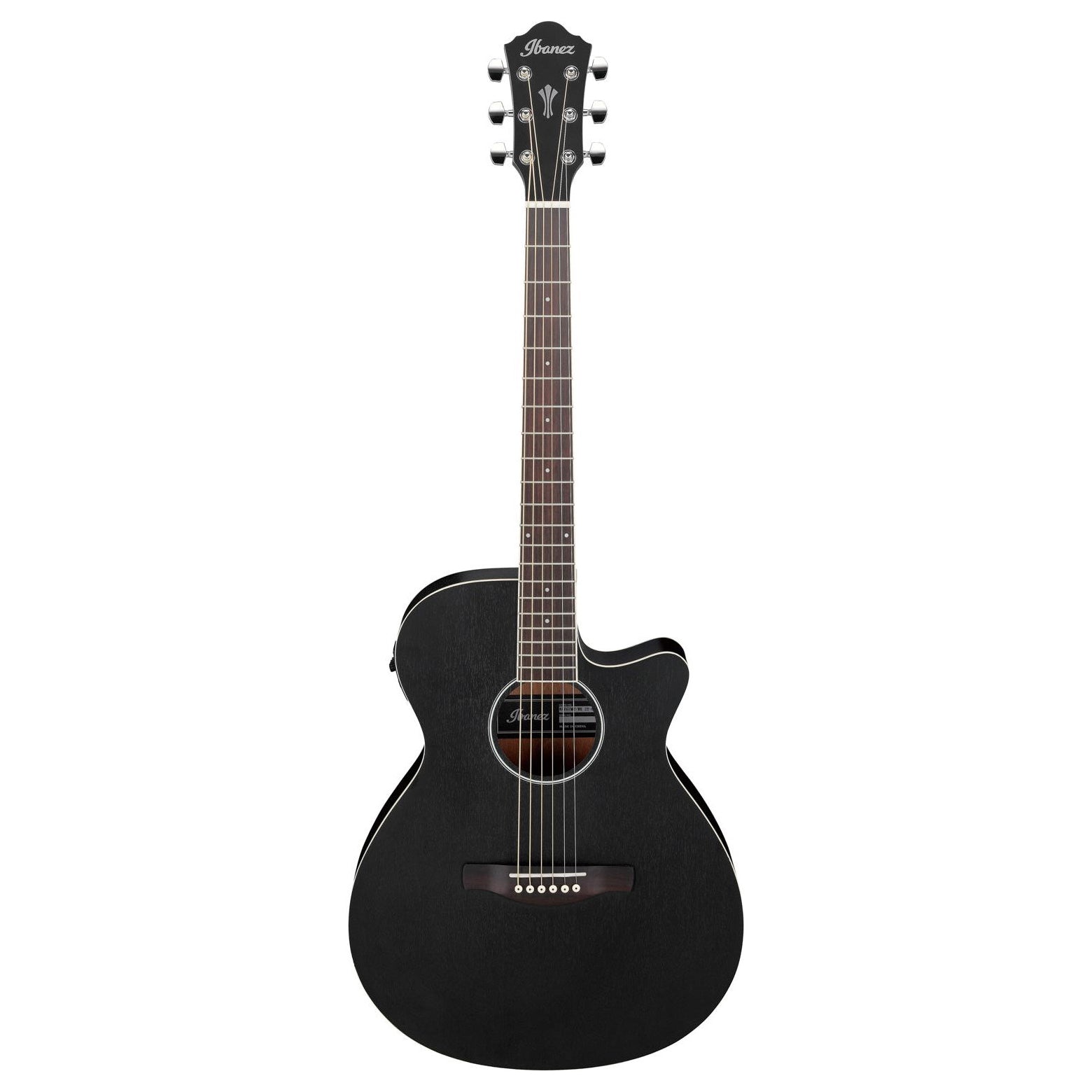 Ibanez - AEG7MH-WK Weathered Black Open Pore - Musik Utan Gränser 