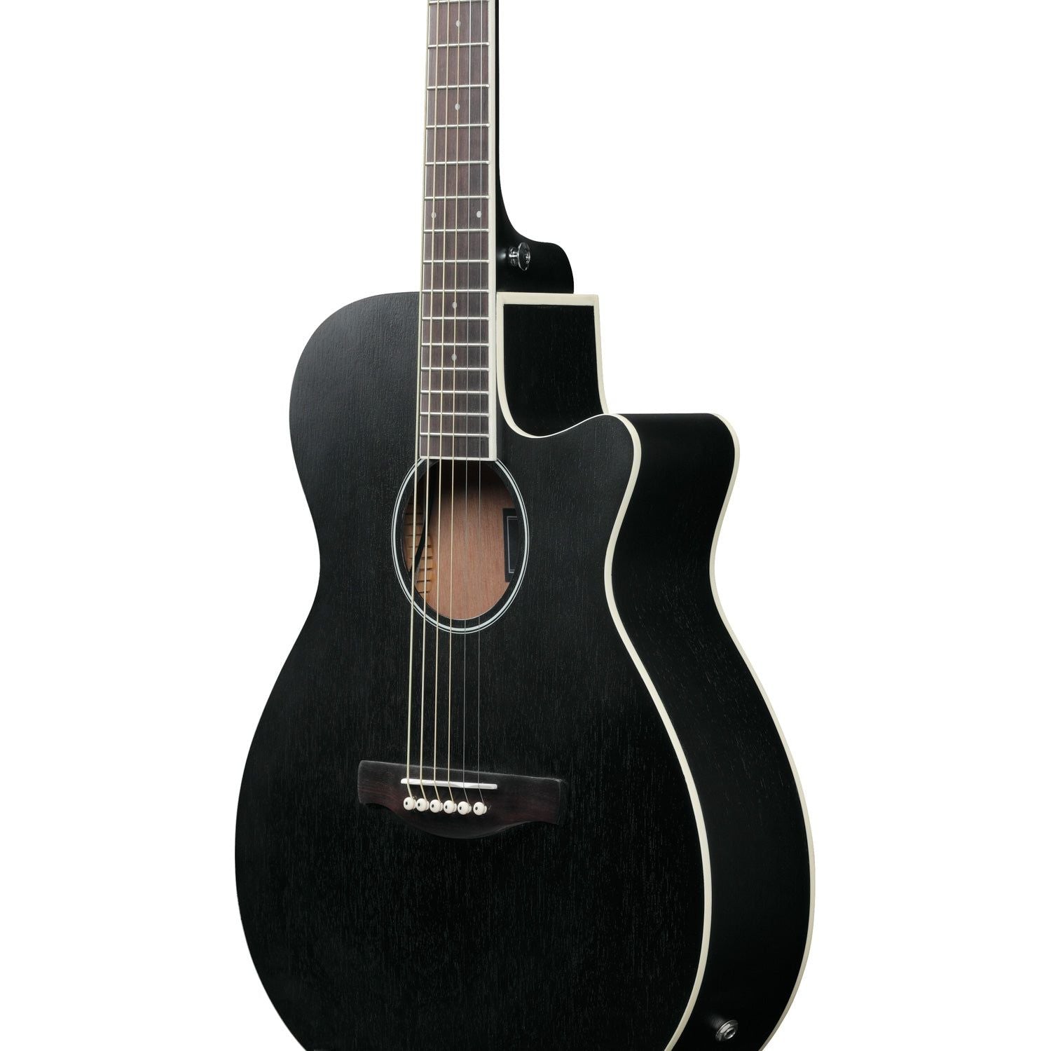 Ibanez - AEG7MH-WK Weathered Black Open Pore - Musik Utan Gränser 