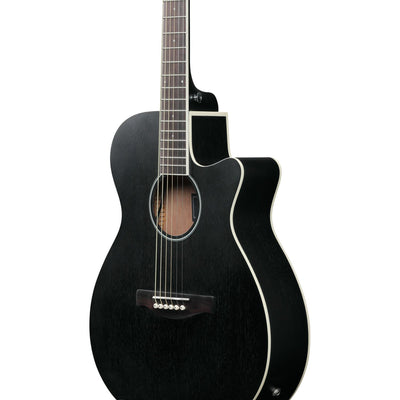 Ibanez - AEG7MH-WK Weathered Black Open Pore - Musik Utan Gränser 