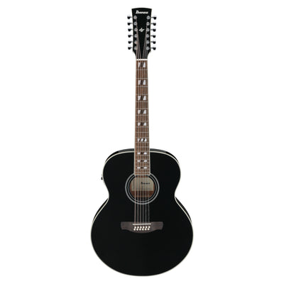 AJ7012M1E-BK Black High Gloss 12-strängad Jumbo
