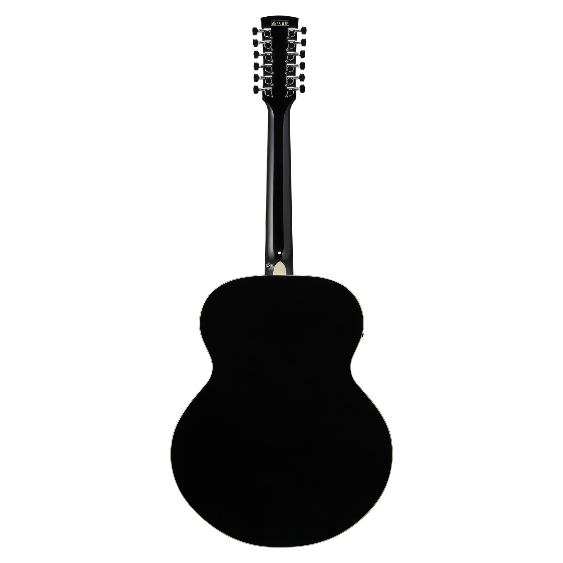 AJ7012M1E-BK Black High Gloss 12-strängad Jumbo