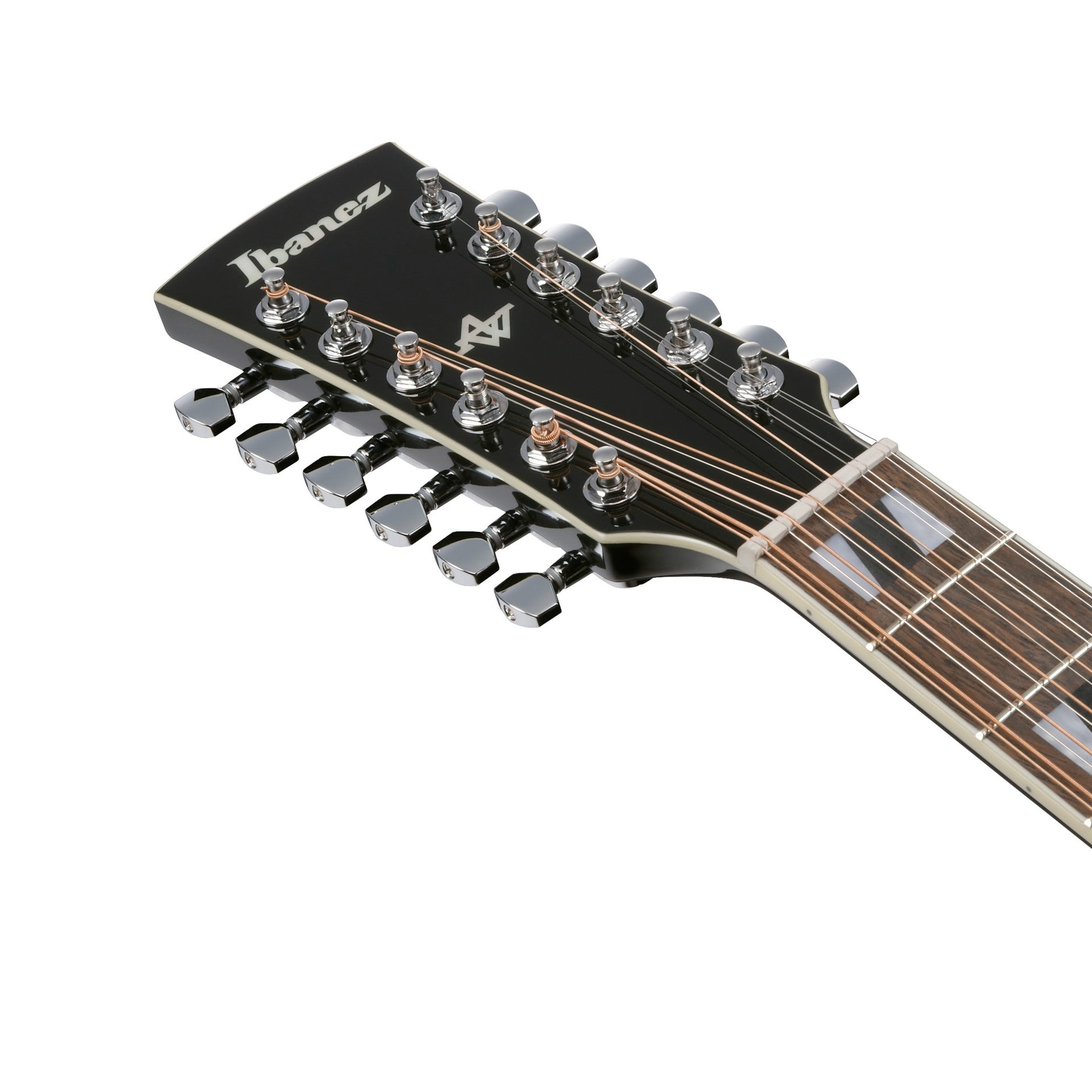 AJ7012M1E-BK Black High Gloss 12-strängad Jumbo