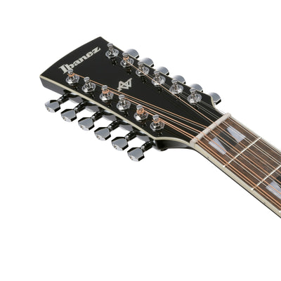 AJ7012M1E-BK Black High Gloss 12-strängad Jumbo