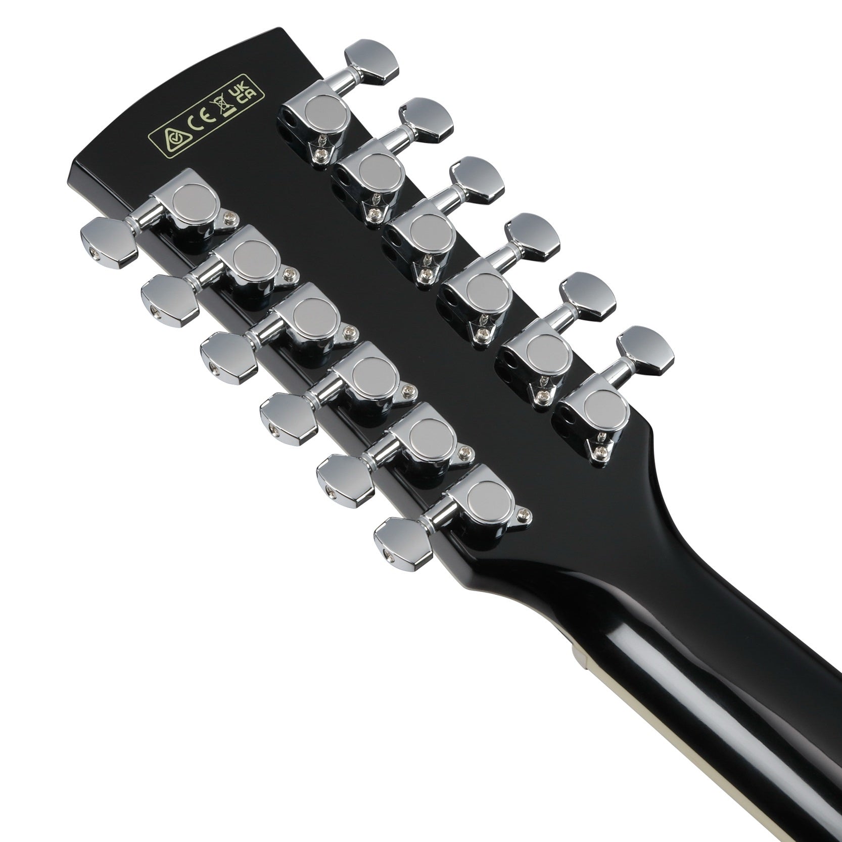 AJ7012M1E-BK Black High Gloss 12-strängad Jumbo