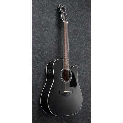 Ibanez - AW8412CE-WK Weathered Black 12-strängad - Musik Utan Gränser 