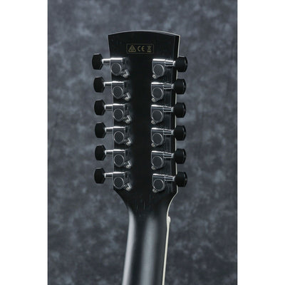 Ibanez - AW8412CE-WK Weathered Black 12-strängad - Musik Utan Gränser 