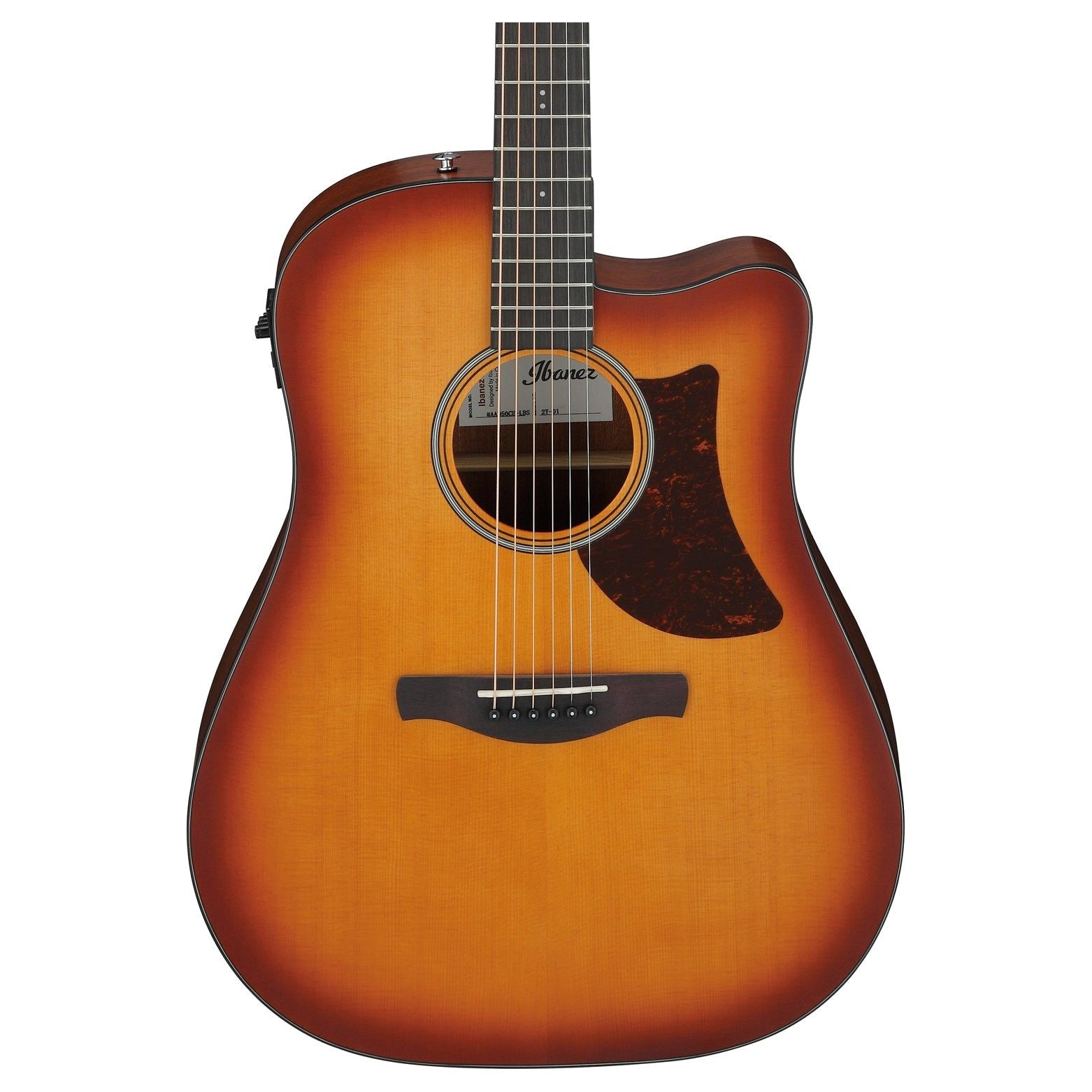 Ibanez - AAD50CE-LBS Light Brown Sunburst Low Gloss - Musik Utan Gränser 