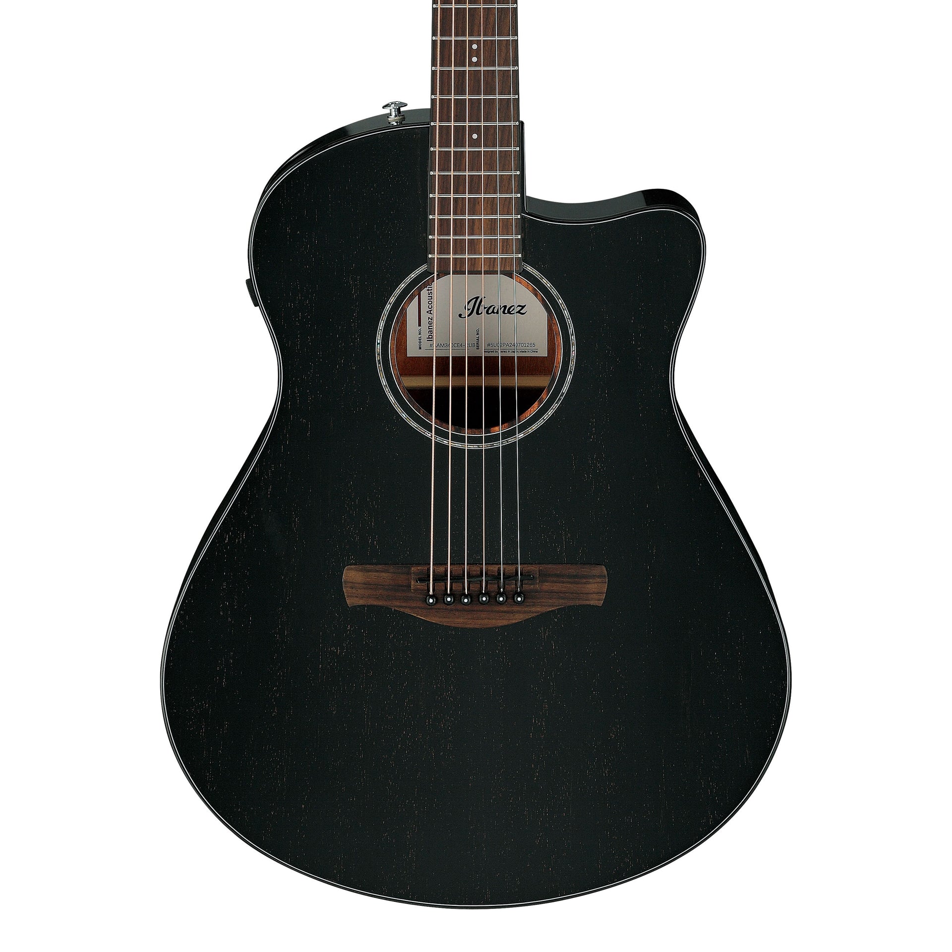 Ibanez - AAM340CE-RUB Rustic Black High Gloss - Musik Utan Gränser 