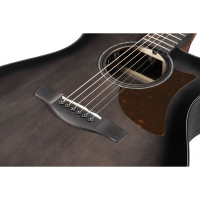 Ibanez - AAM70CE-TBN Transparent Charcoal Burst Low Gloss To Advanced Auditorium - Musik Utan Gränser 