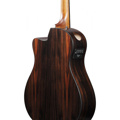 Ibanez - AAM70CE-TBN Transparent Charcoal Burst Low Gloss To Advanced Auditorium - Musik Utan Gränser 