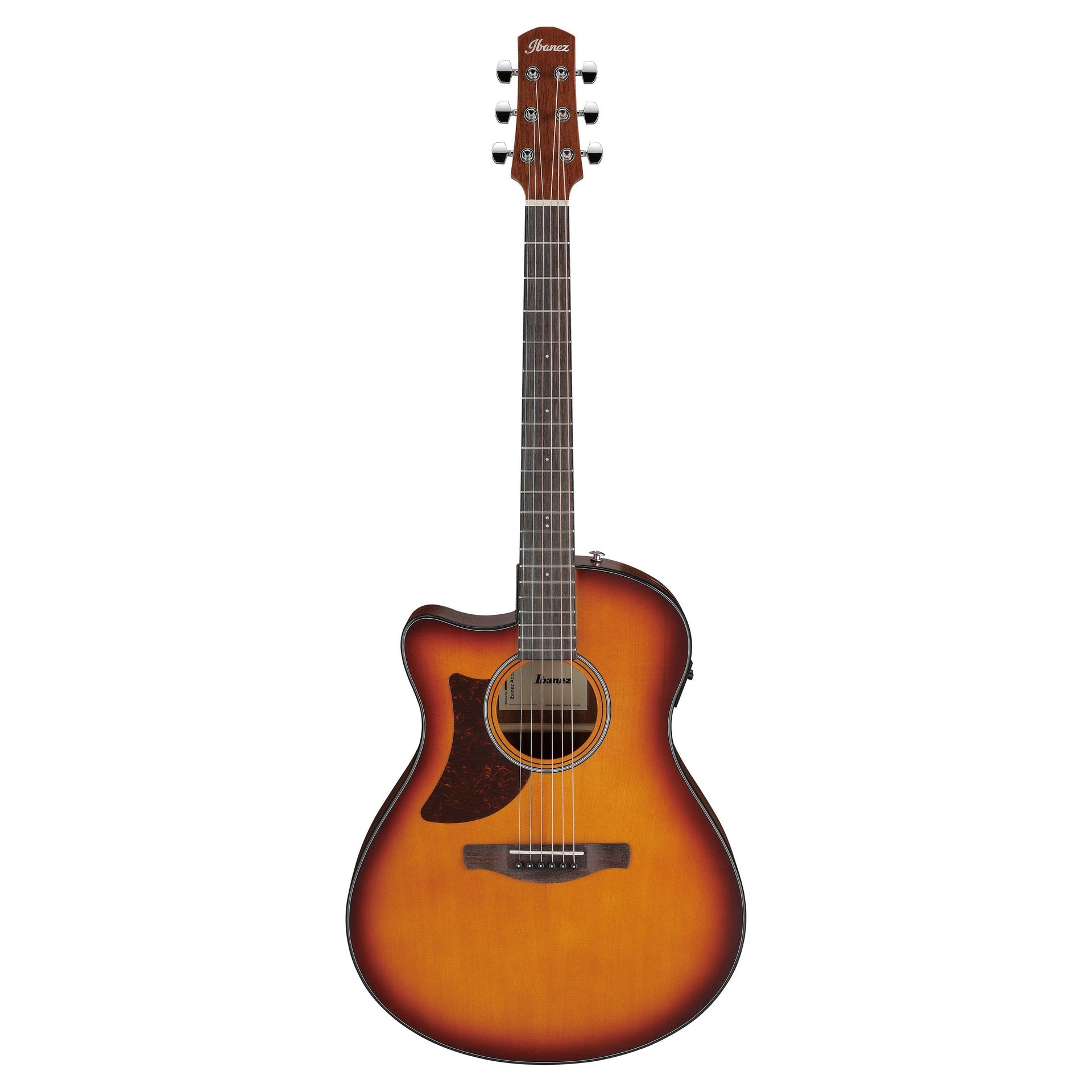 Ibanez - AAM50LCE-OLB Open Pore Light Brown Sunburst Western Left - Musik Utan Gränser 