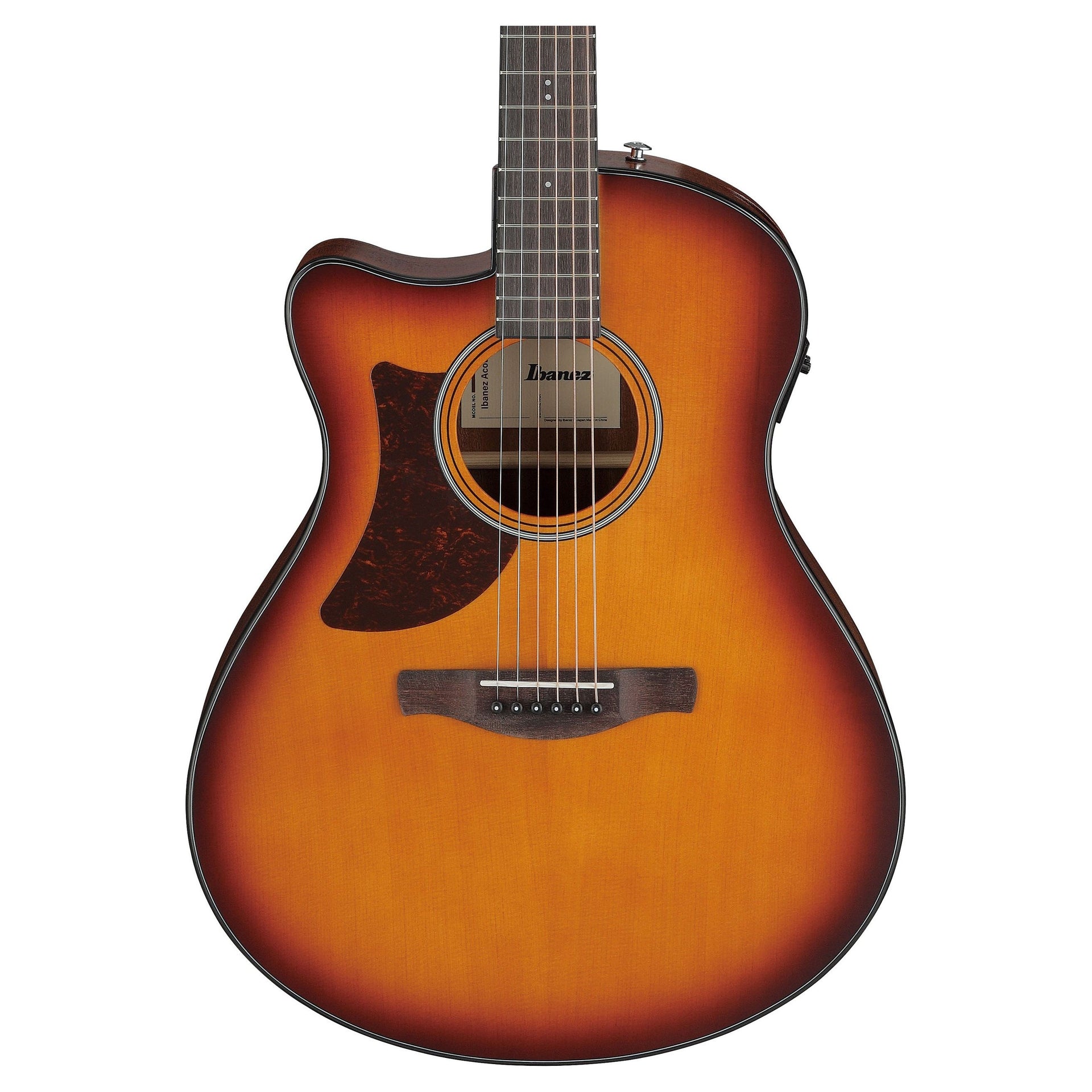 Ibanez - AAM50LCE-OLB Open Pore Light Brown Sunburst Western Left - Musik Utan Gränser 