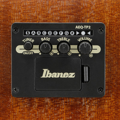 Ibanez - AAM50LCE-OLB Open Pore Light Brown Sunburst Western Left - Musik Utan Gränser 