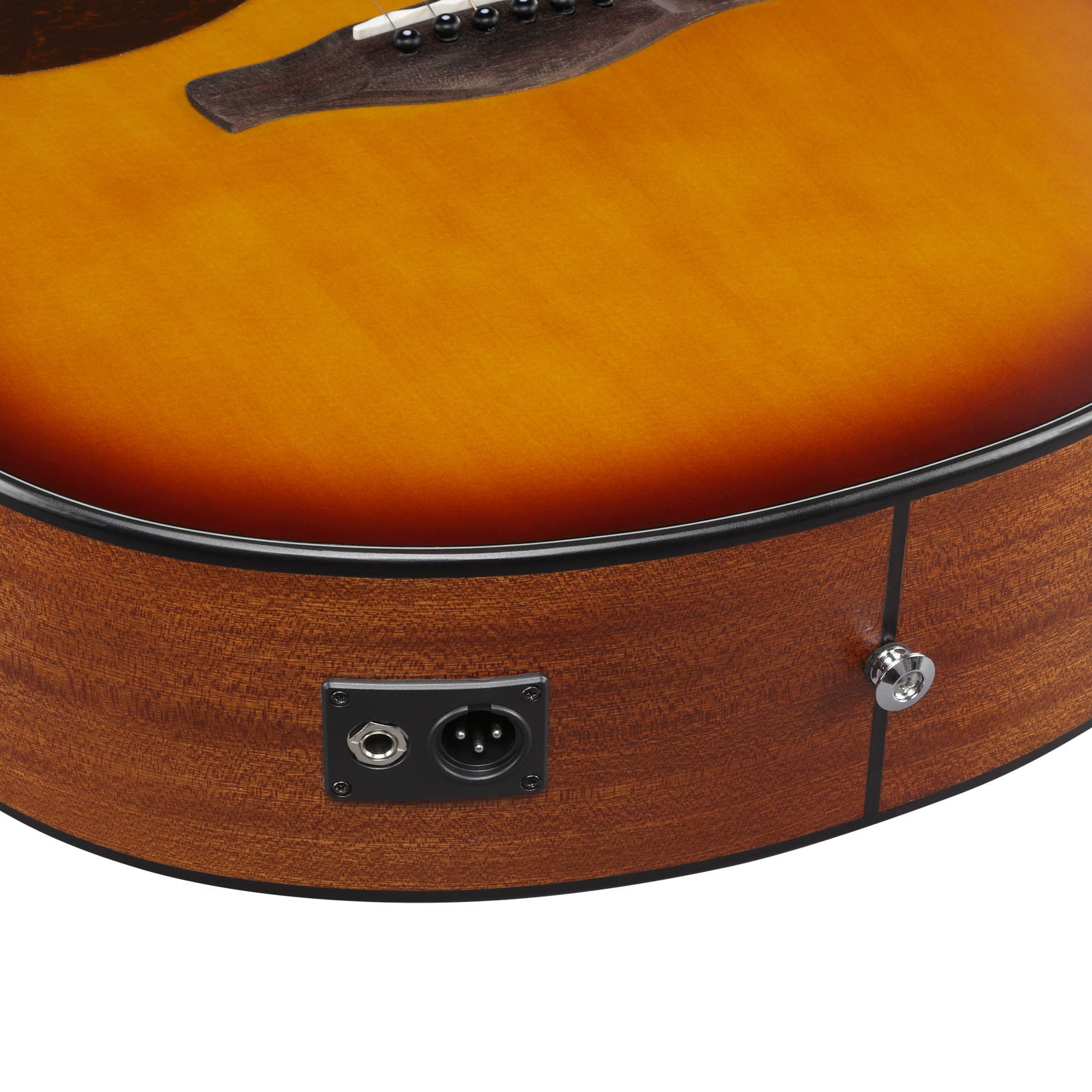 Ibanez - AAM50LCE-OLB Open Pore Light Brown Sunburst Western Left - Musik Utan Gränser 