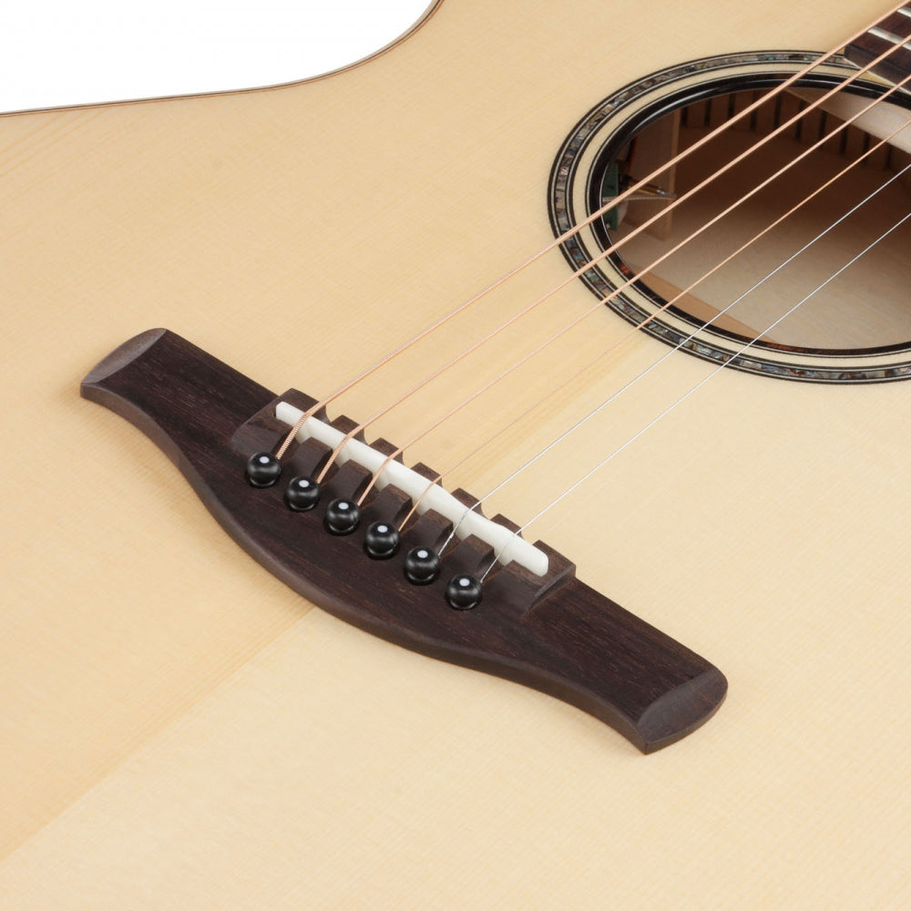 Ibanez - AE390-NTA Natural High Gloss Top Aqua Blue - Musik Utan Gränser 