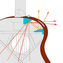 Load image into Gallery viewer, Ibanez - AE390-NTA Natural High Gloss Top Aqua Blue - Musik Utan Gränser 
