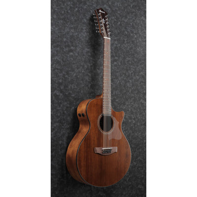 Ibanez - AE2912-LGS Natural Low Gloss 12-strängad - Musik Utan Gränser 