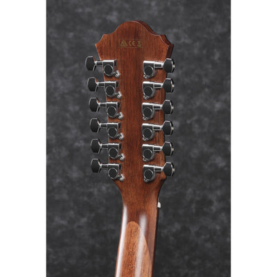 Ibanez - AE2912-LGS Natural Low Gloss 12-strängad - Musik Utan Gränser 