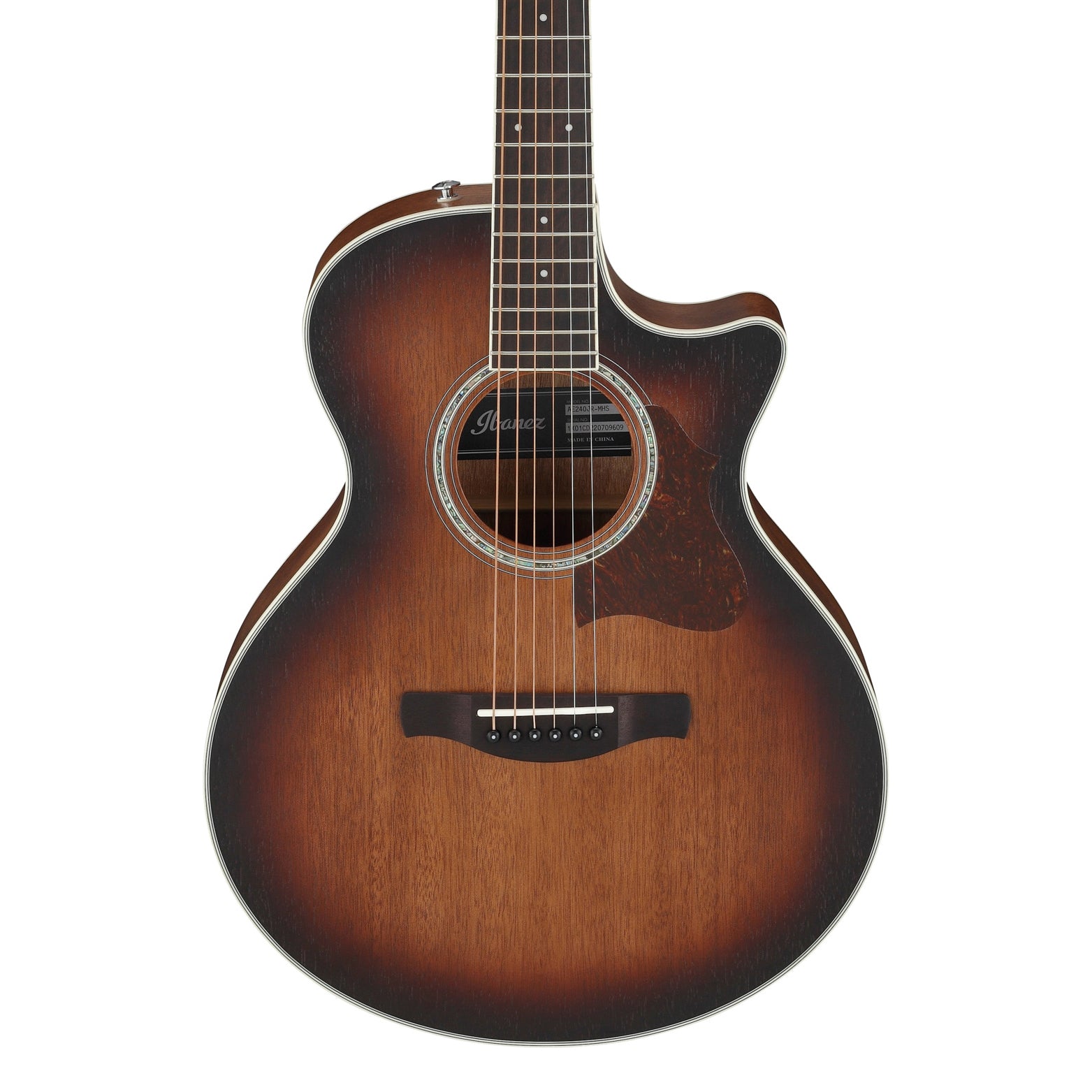 Ibanez - AE240JR-MHS Mahogany Sunburst Open Pore - Musik Utan Gränser 