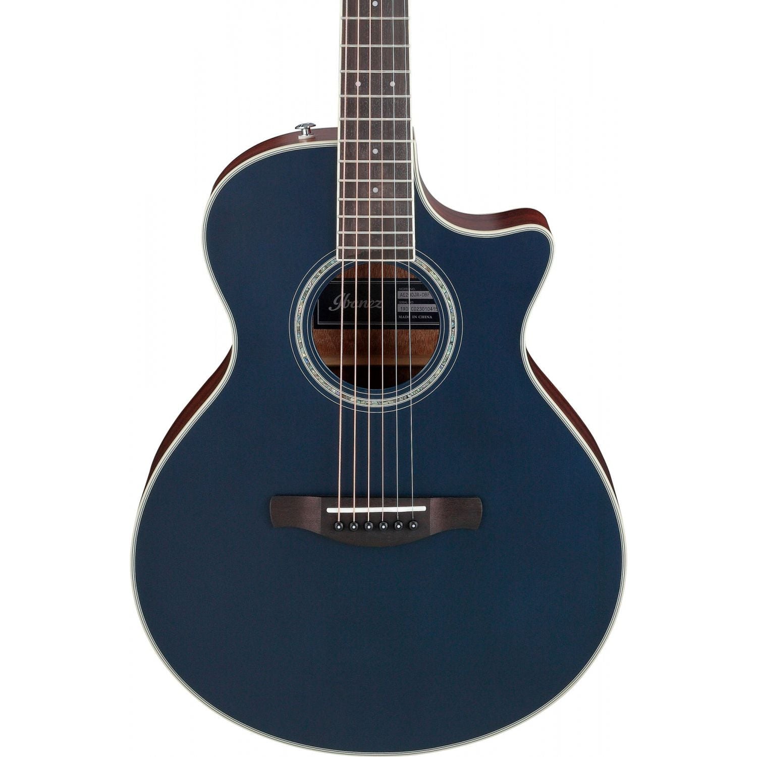 Ibanez - AE200JR-DBF Dark Tide Blue Flat Junior - Musik Utan Gränser 