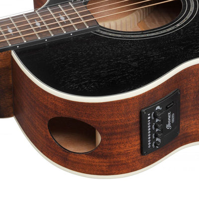 Ibanez - AE140-WKH Weathered Black Open Pore - Musik Utan Gränser 