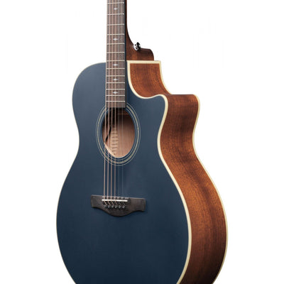 Ibanez - AE100-DBF Dark Tide Blue Flat Western AE Performer - Musik Utan Gränser 