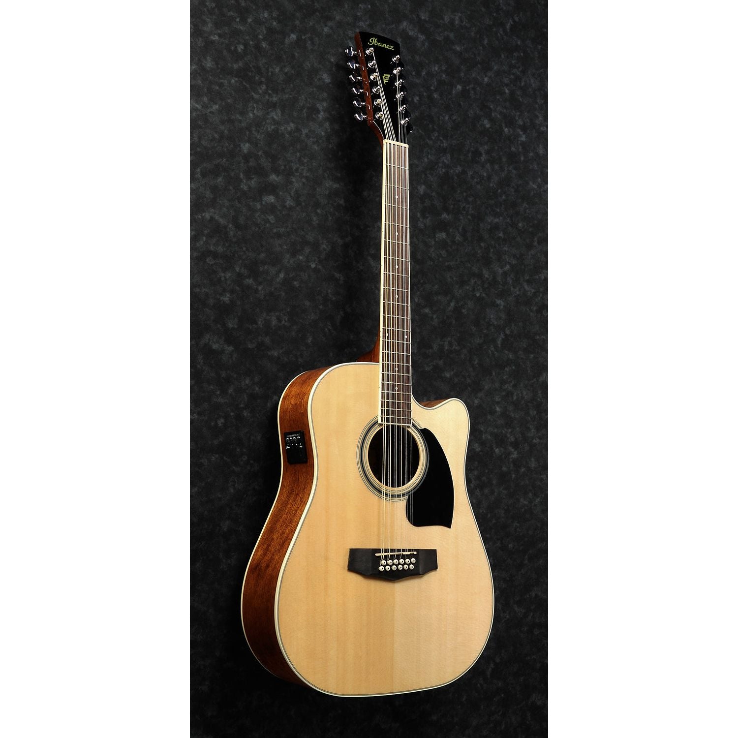 Ibanez - PF1512ECE-NT Natural High Gloss 12-strängad - Musik Utan Gränser 