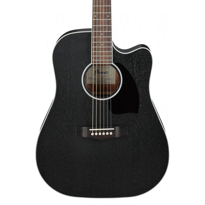Ibanez - PF16MWCE-WK Weathered Black Open Pore - Musik Utan Gränser 