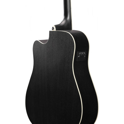 Ibanez - PF16MWCE-WK Weathered Black Open Pore - Musik Utan Gränser 