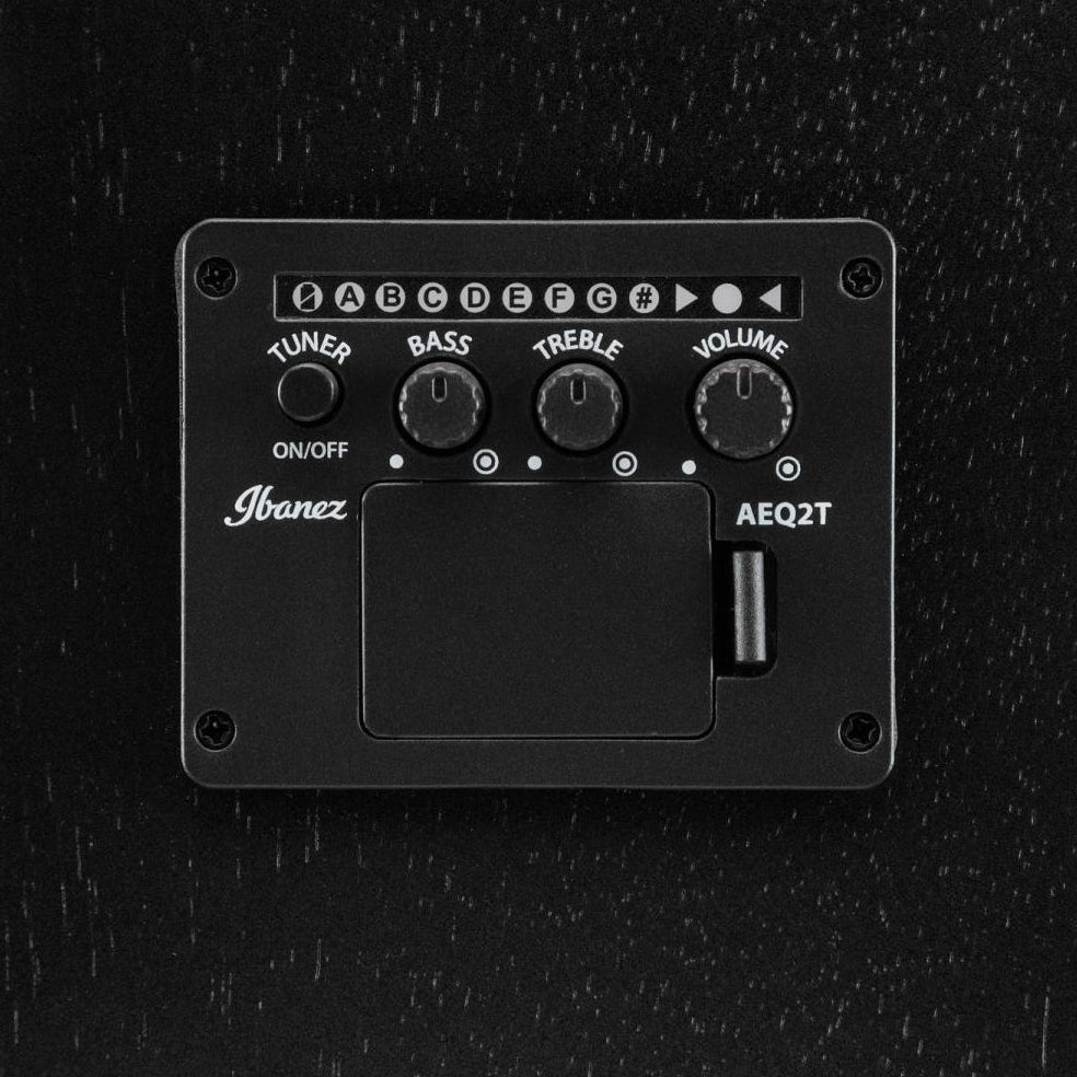 Ibanez - PF16MWCE-WK Weathered Black Open Pore - Musik Utan Gränser 
