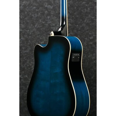Ibanez - PF15ECE-TBS Transparent Blue Sunburst - Musik Utan Gränser 