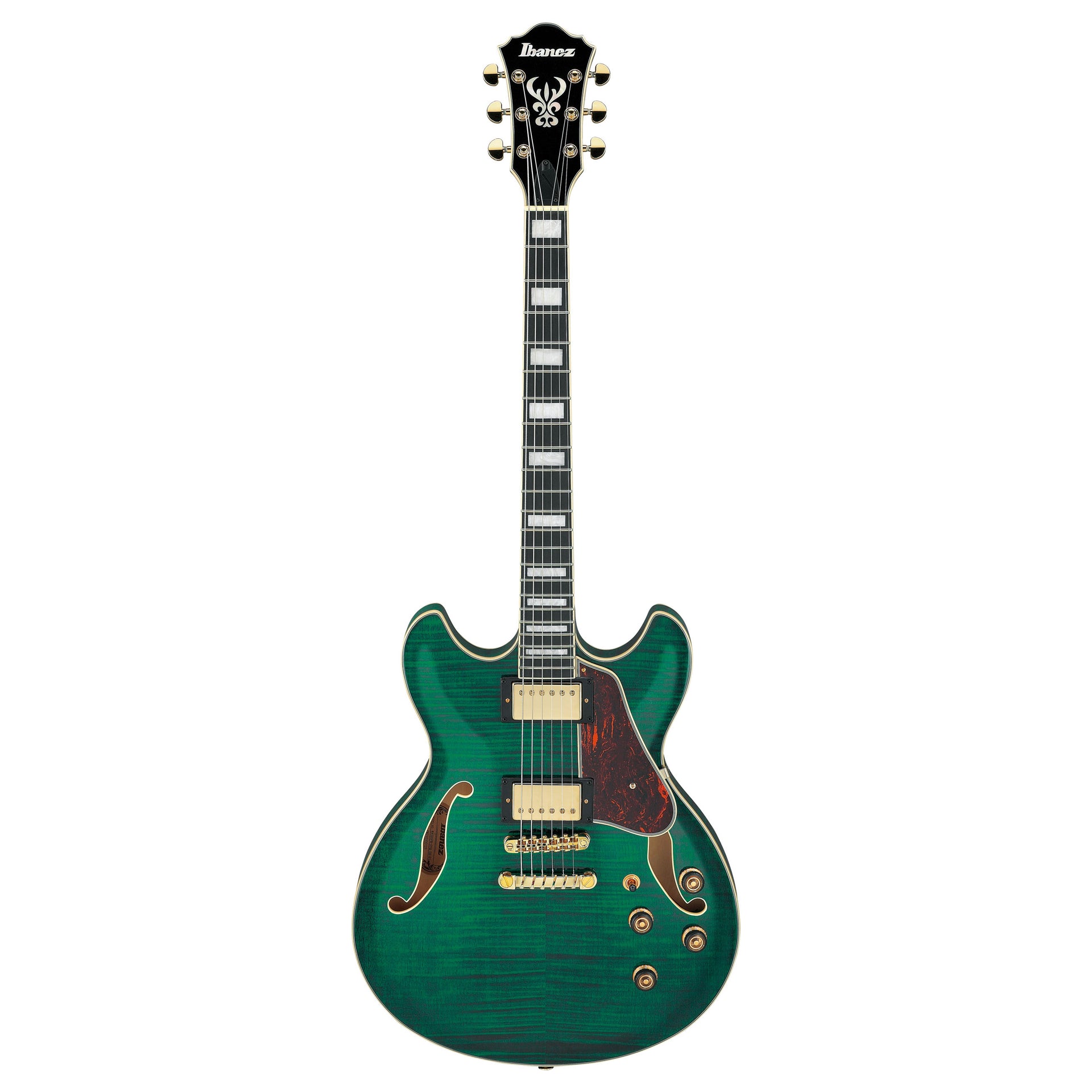 Ibanez - AS93FM-TMG Transparent Moss Green Artcore Expressionist - Musik Utan Gränser 