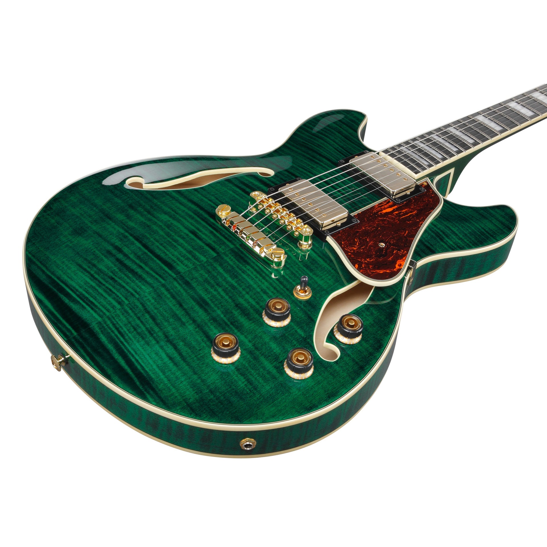 Ibanez - AS93FM-TMG Transparent Moss Green Artcore Expressionist - Musik Utan Gränser 