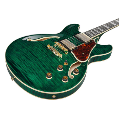 Ibanez - AS93FM-TMG Transparent Moss Green Artcore Expressionist - Musik Utan Gränser 