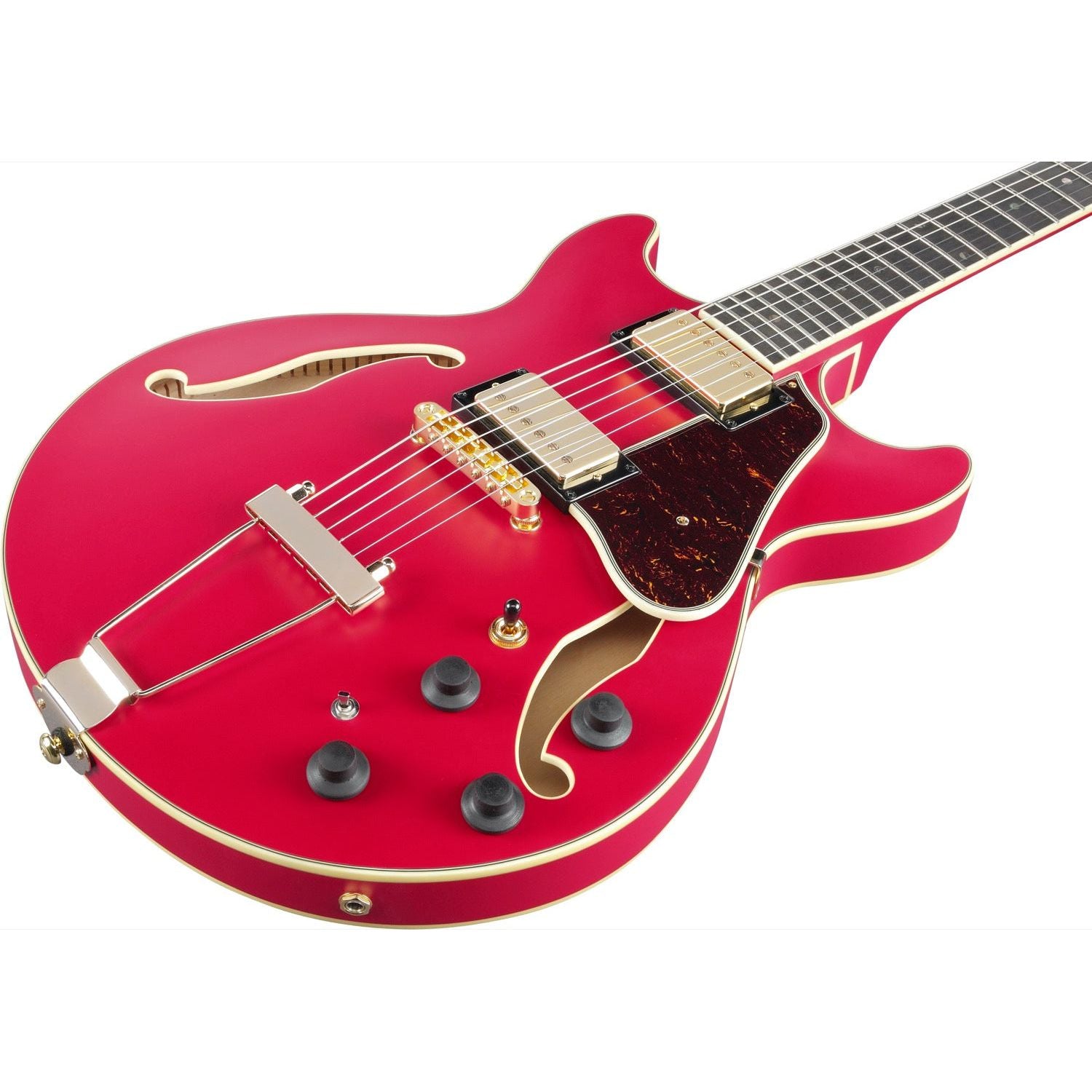 Ibanez - AMH90-CRF Cherry Red Flat Artcore Expressionist - Musik Utan Gränser 