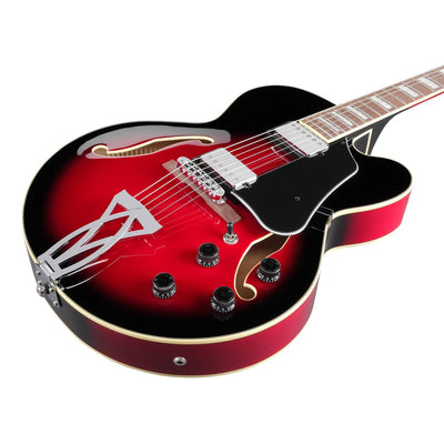 Ibanez - AF75-TRS Transparent Red Sunburst Artcore - Musik Utan Gränser 
