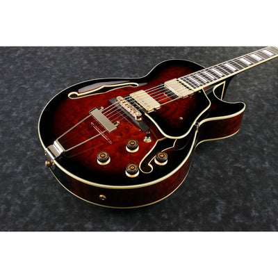 Ibanez - AG95QA-DBS Dark Brown Sunburst Artcore Expressionist - Musik Utan Gränser 