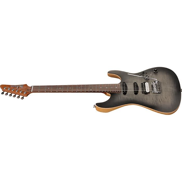 Ibanez - TQM2-CUF Charcoal Black Burst Flat Tom Quayle - Musik Utan Gränser 