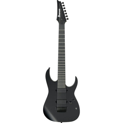 Ibanez - RGIXL7-BKF Black Flat Iron Label 27" Long Scale - Musik Utan Gränser 