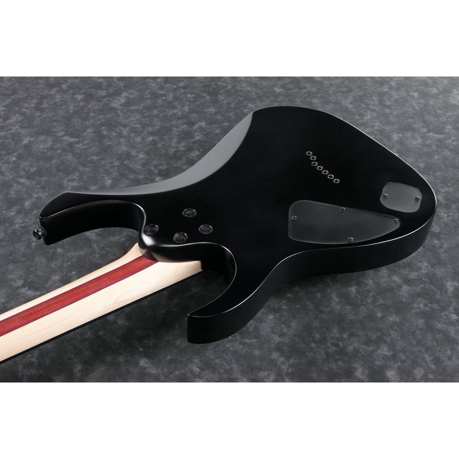 Ibanez - RGIXL7-BKF Black Flat Iron Label 27" Long Scale - Musik Utan Gränser 