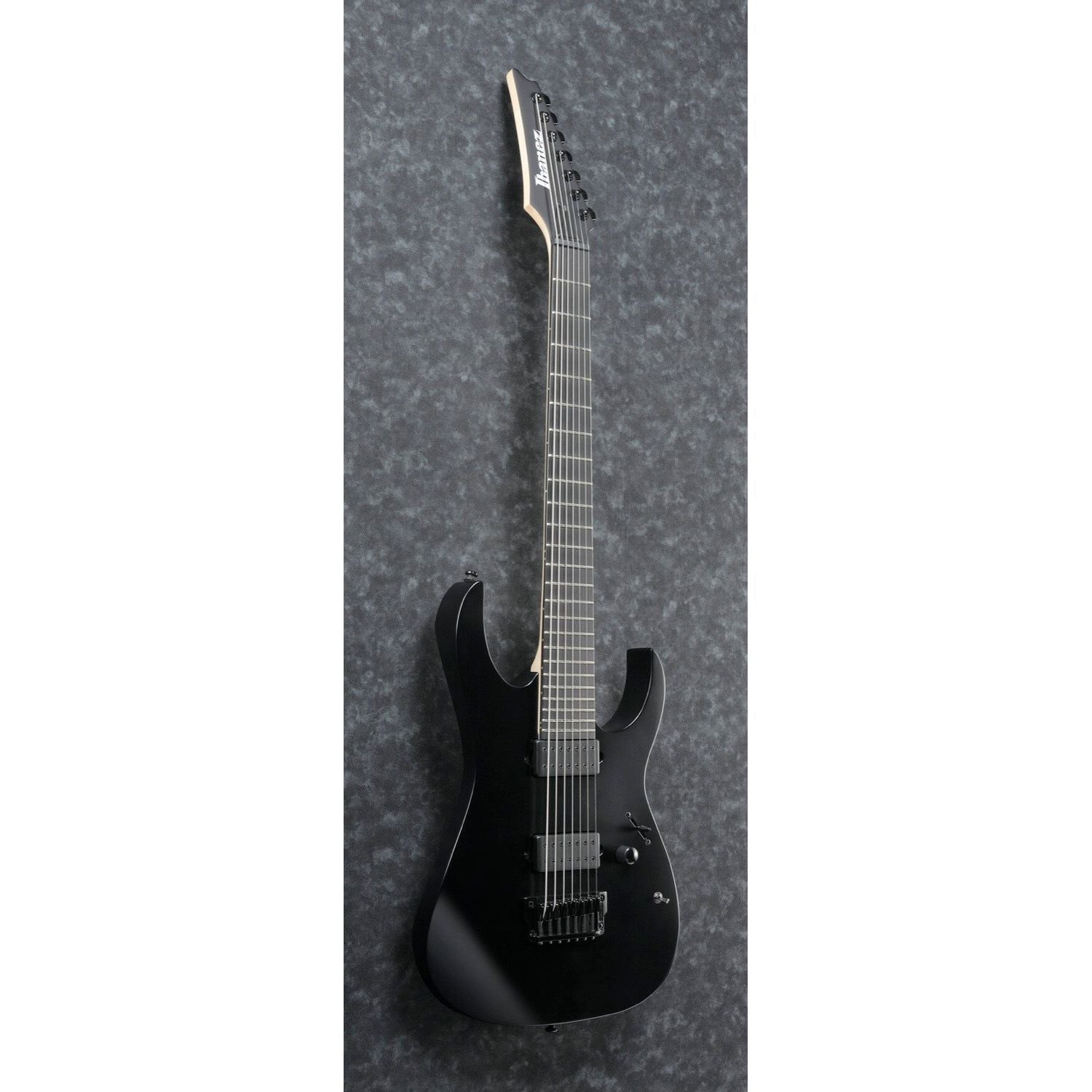 Ibanez - RGIXL7-BKF Black Flat Iron Label 27" Long Scale - Musik Utan Gränser 