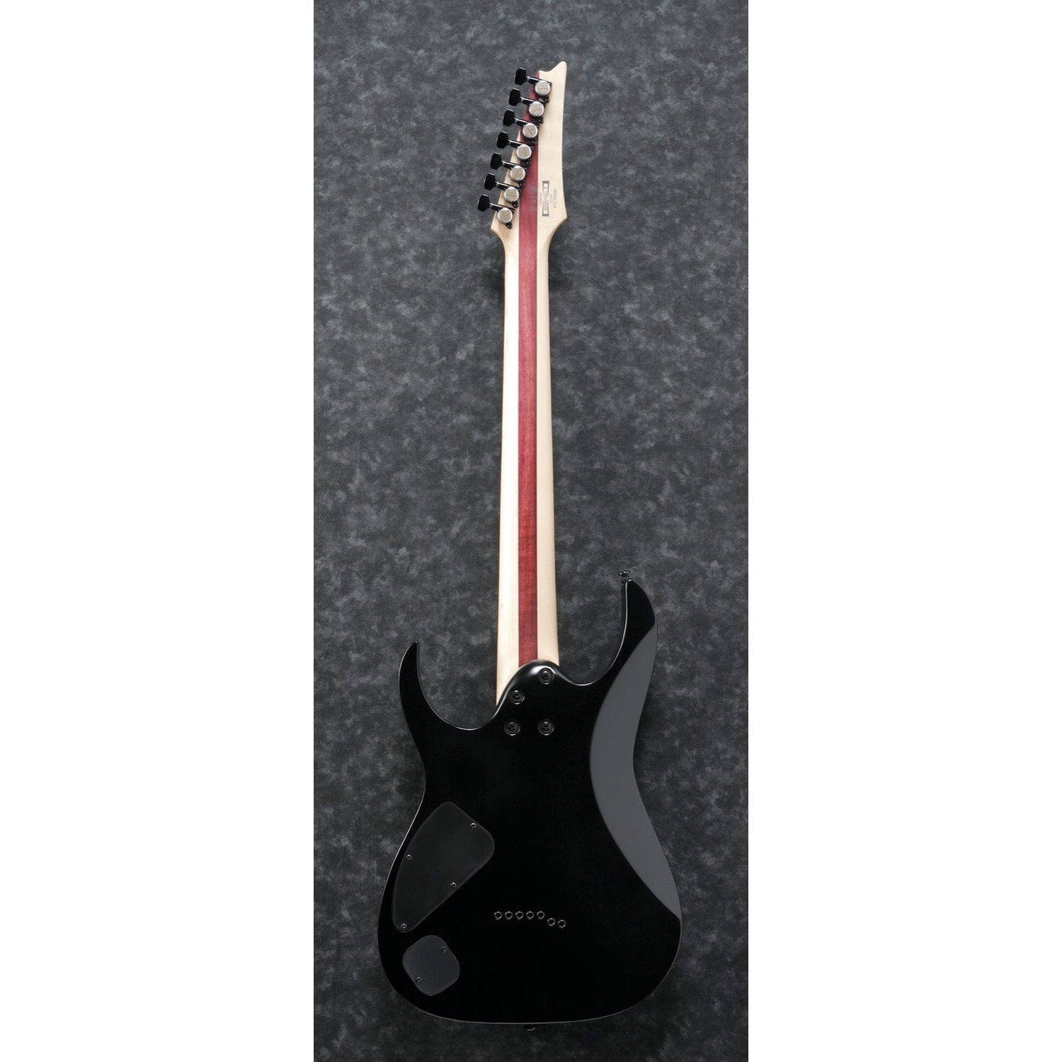 Ibanez - RGIXL7-BKF Black Flat Iron Label 27" Long Scale - Musik Utan Gränser 