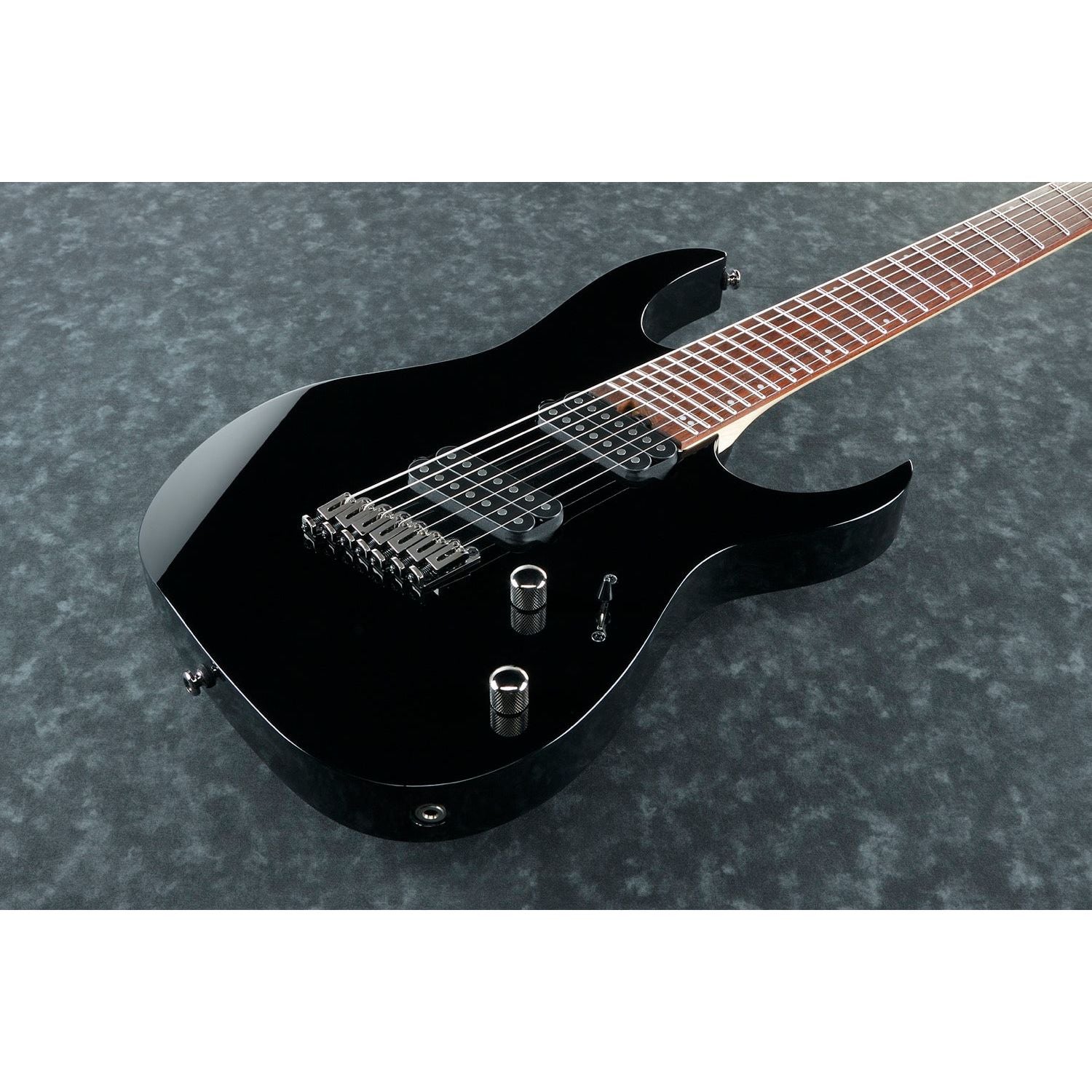 Ibanez - RGMS7-BK Black Multi-Scale 7-strängad - Musik Utan Gränser 