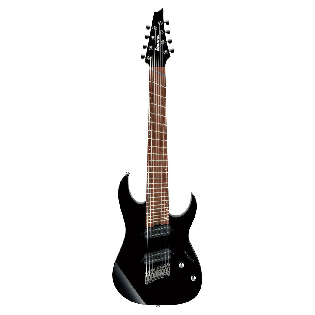 Ibanez - RGMS8-BK Black Multi-Scale 8-strängad - Musik Utan Gränser 