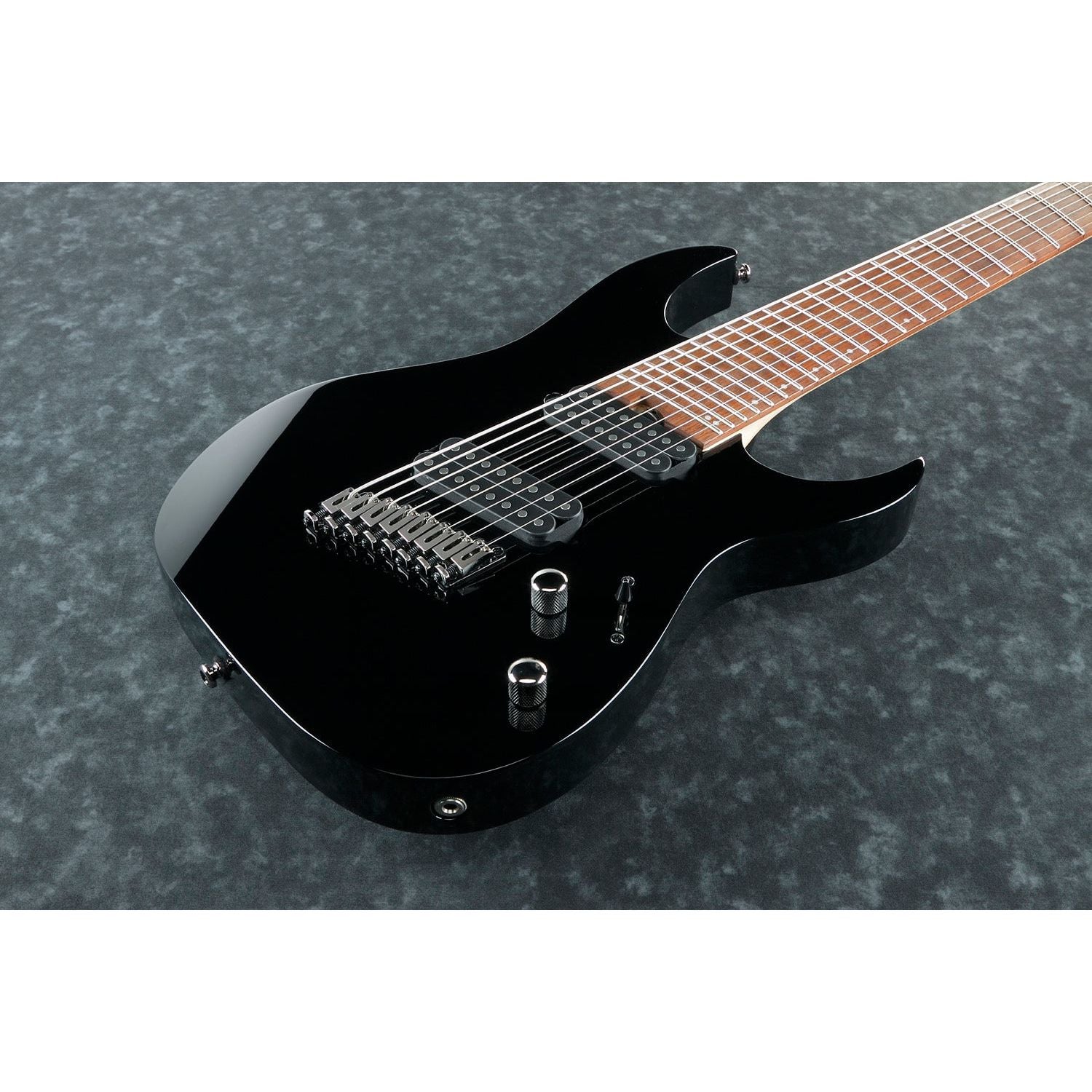 Ibanez - RGMS8-BK Black Multi-Scale 8-strängad - Musik Utan Gränser 