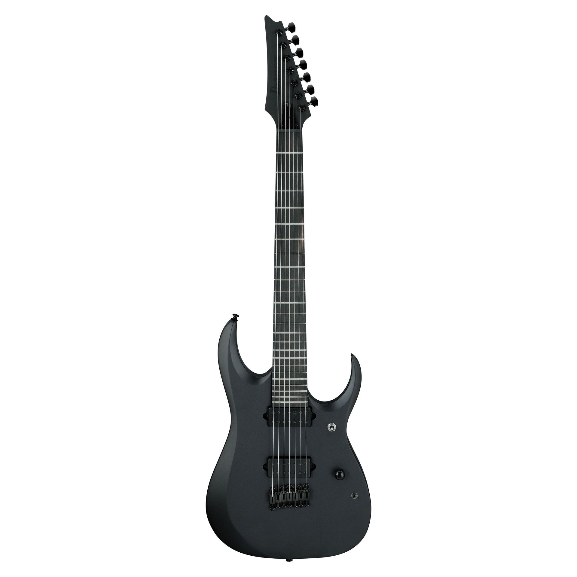 Ibanez - RGDRB71-BKF Black Flat Iron Label 7-strängad - Musik Utan Gränser 