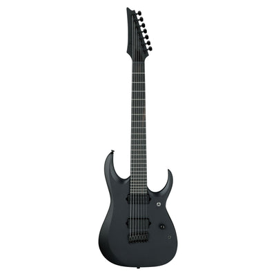 Ibanez - RGDRB71-BKF Black Flat Iron Label 7-strängad - Musik Utan Gränser 