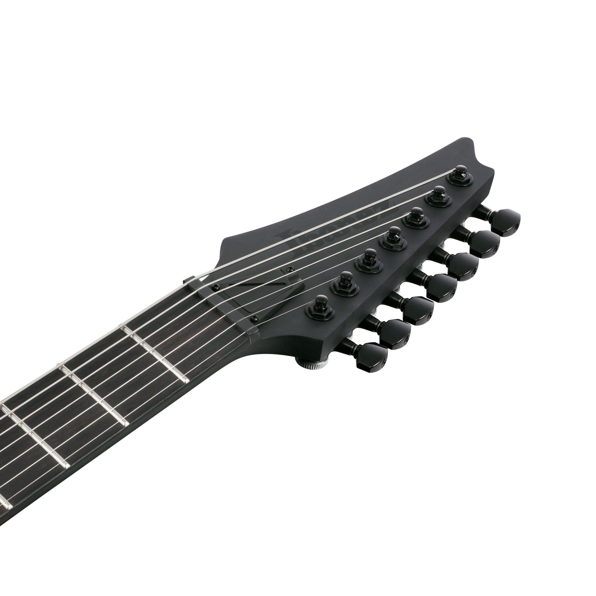 Ibanez - RGDRB71-BKF Black Flat Iron Label 7-strängad - Musik Utan Gränser 